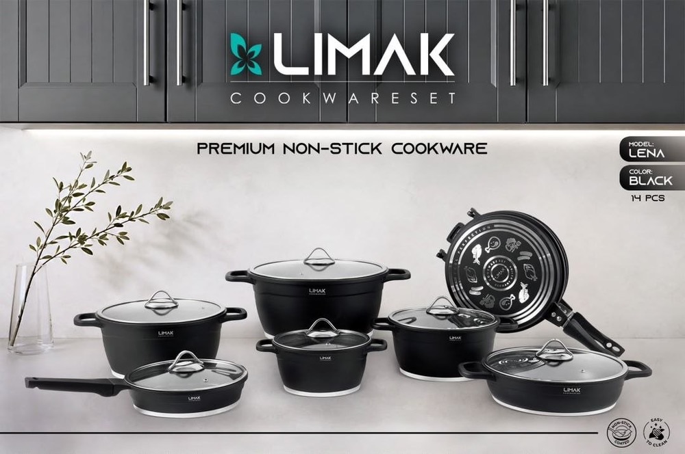سرویس قابلمه چدن لیماک ۱۴ پارچه مدل لنا